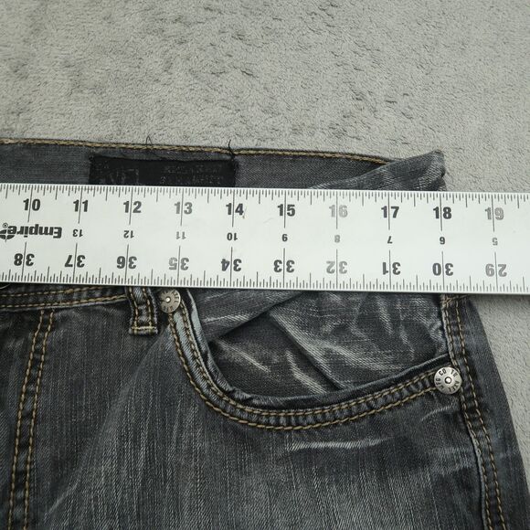 TK AXEL Jeans Mens Size 36x30(36x29 Real) Gray Relaxed Straight All Cotton Denim - Picture 4 of 16